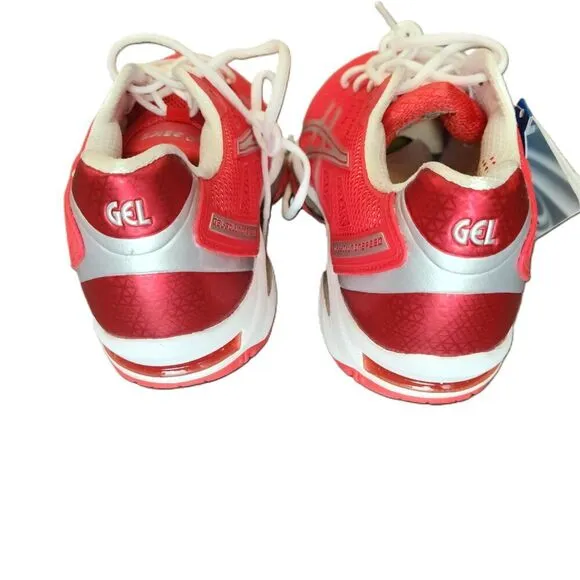 NWT Asics Mens Red Athletic Gel Cushioning Running Shoes Sneakers Size 11