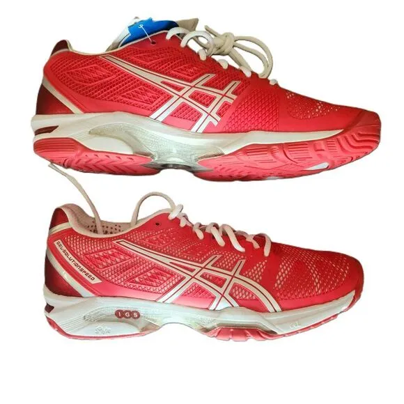 NWT Asics Mens Red Athletic Gel Cushioning Running Shoes Sneakers Size 11
