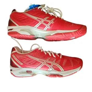 NWT Asics Mens Red Athletic Gel Cushioning Running Shoes Sneakers Size 11