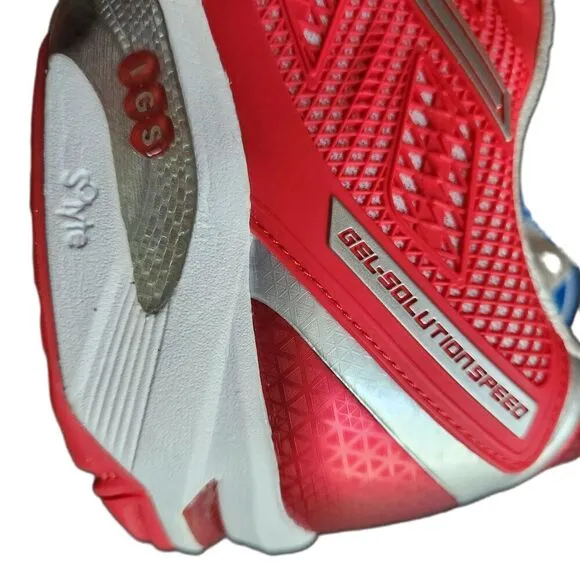 NWT Asics Mens Red Athletic Gel Cushioning Running Shoes Sneakers Size 11