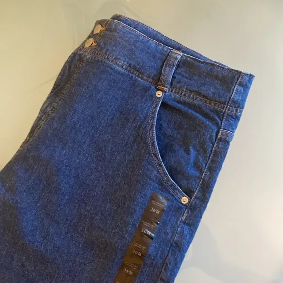 NWT Banana Republic Ultra High Rise Straight Jeans Dark Wash Size 18