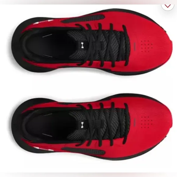 NWT Boy’s Under Armour lockdown 6 red/black sneakers size 3