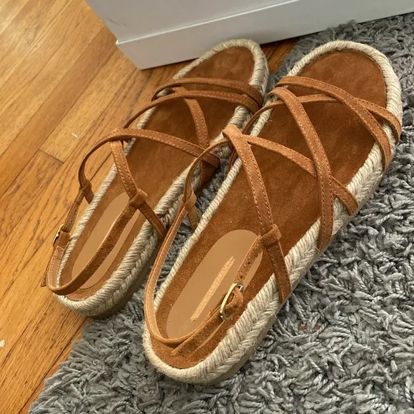 NWT Brochu Walker Dawson Espadrilles Whiskey Size 9