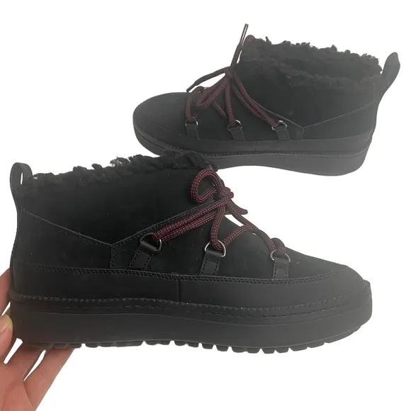 NWT Cole Haan Cloudfeel Snow Mini Boots Sz 6.5 Black