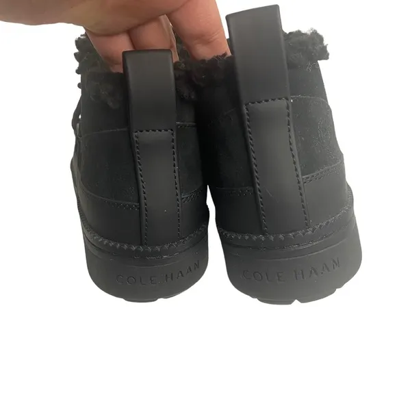 NWT Cole Haan Cloudfeel Snow Mini Boots Sz 6.5 Black