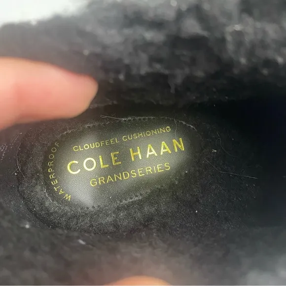 NWT Cole Haan Cloudfeel Snow Mini Boots Sz 6.5 Black