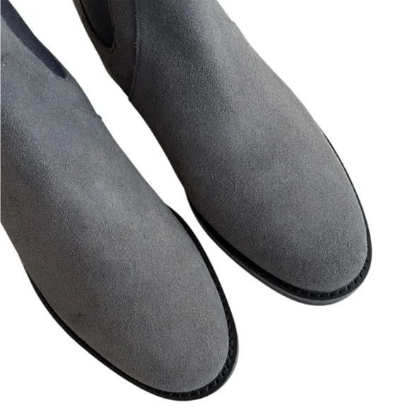 NWT Cole Haan Waterproof Leather Ankle Boots Grey Size 5 1/2