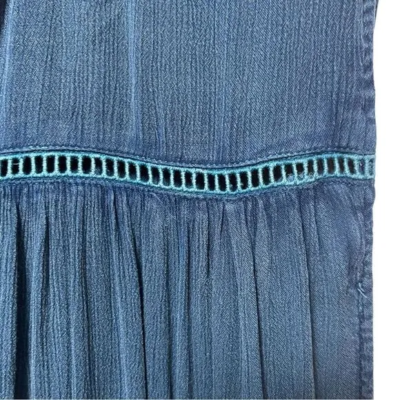NWT FREE PEOPLE Pretty Cozy Embroidered Maxi Dress M