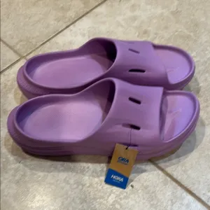 NWT! Hoka Ora Recovery Sandals Slides 13 Men’s Violet Bloom
