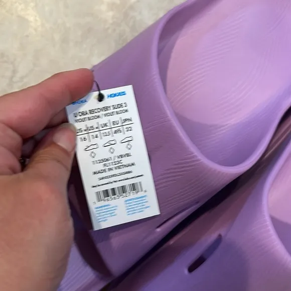 NWT! Hoka Ora Recovery Sandals Slides 13 Men’s Violet Bloom