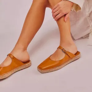 ▪️NWT Intentionally Blank Hana Leather Espadrilles in Cedar