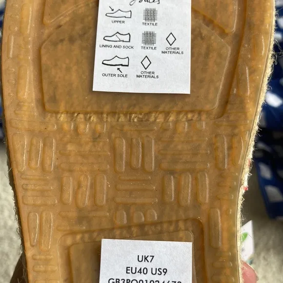 NWT Joules Shelbury Espadrilles Size 9