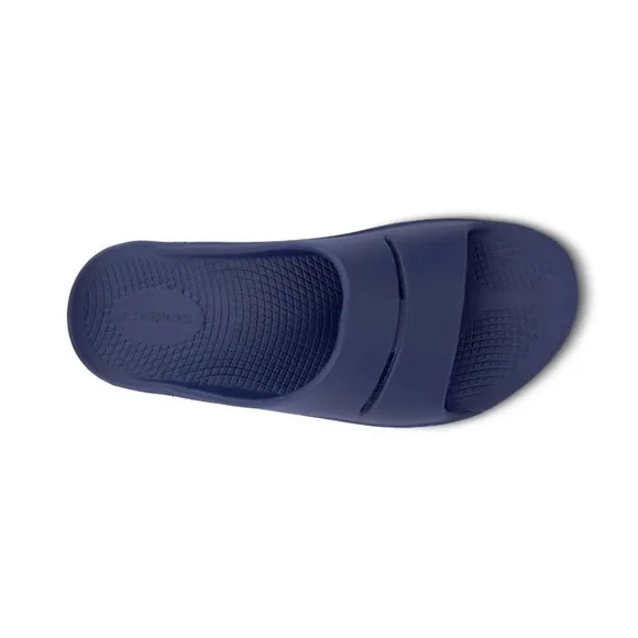 NWT Men’s OOFOS OOAHH Slide Recovery Sandal in Navy Size 11