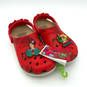 NWT New Frida Kahlo Classic Crocs Clogs Women's 11 Men's 9 Shoes Slides Sandals