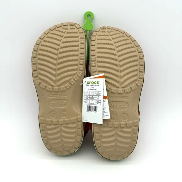 NWT New Frida Kahlo Classic Crocs Clogs Women's 12 Men's 10 Shoes Slides Sandals