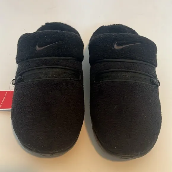NWT Nike Womens Burrow SE NA Black Dark Smoke Grey Slides Size 6