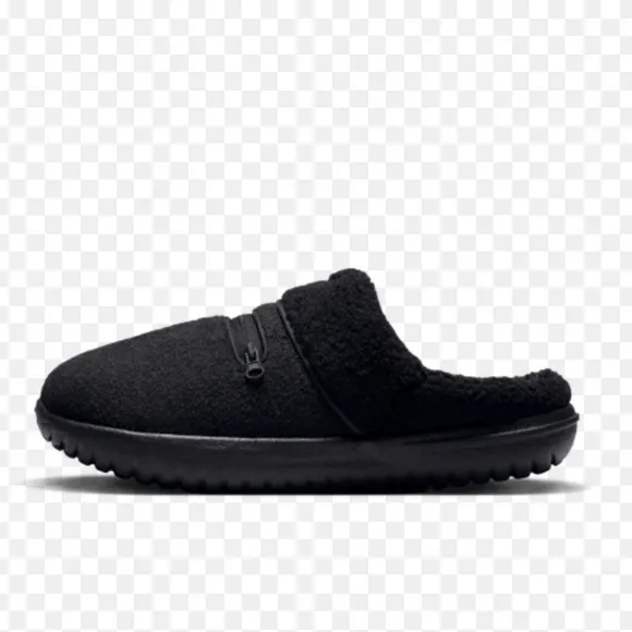 NWT Nike Womens Burrow SE NA Black Dark Smoke Grey Slides Size 6