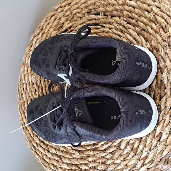 NWT Reebok Womens ROS Workout TR 2.0 Trainer Sneaker Black Mesh‎ Size 9.5