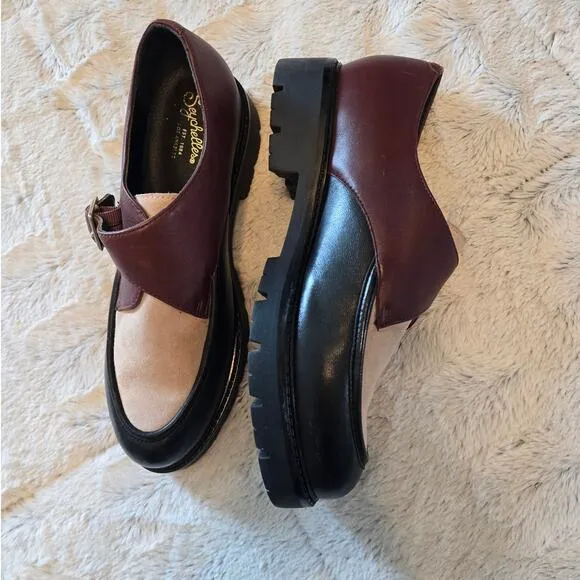 NWT Seychelles Leather Suede Platform Loafers - 9.5 US