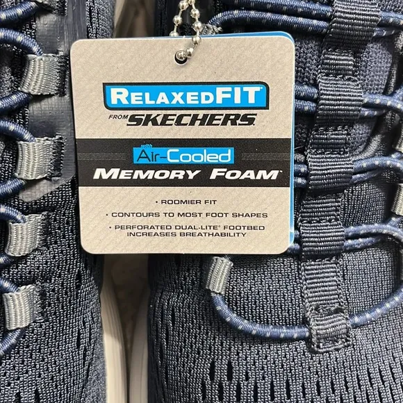 NWT Skechers Relaxed Fit sneakers Navy Blue
