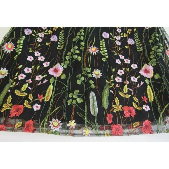 NWT Tahari ASL Floral Embroidered Shift Dress 12