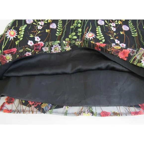NWT Tahari ASL Floral Embroidered Shift Dress 12