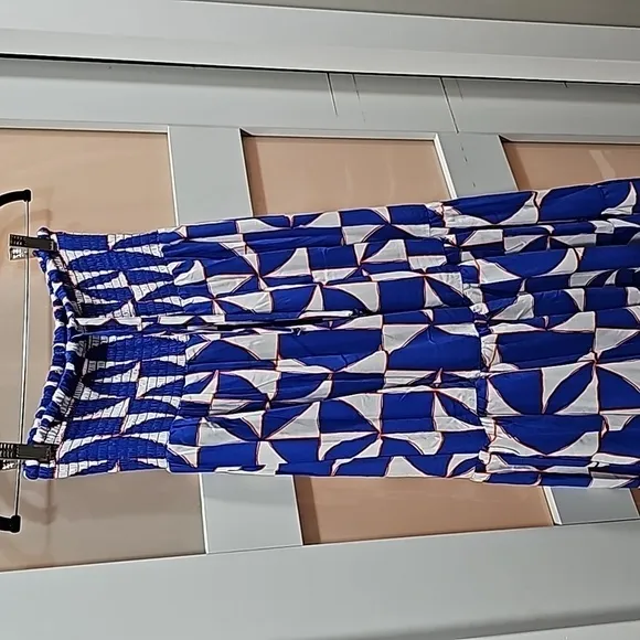 ✨NWT✨Abel the Label Anthropologie Red White &amp; Blue Tasmin Maxi Skirt XS