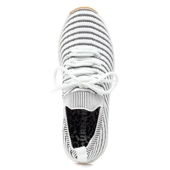 NWT/B J/Slides OPY Urban Sport Sneaker White-Black Women's 9M