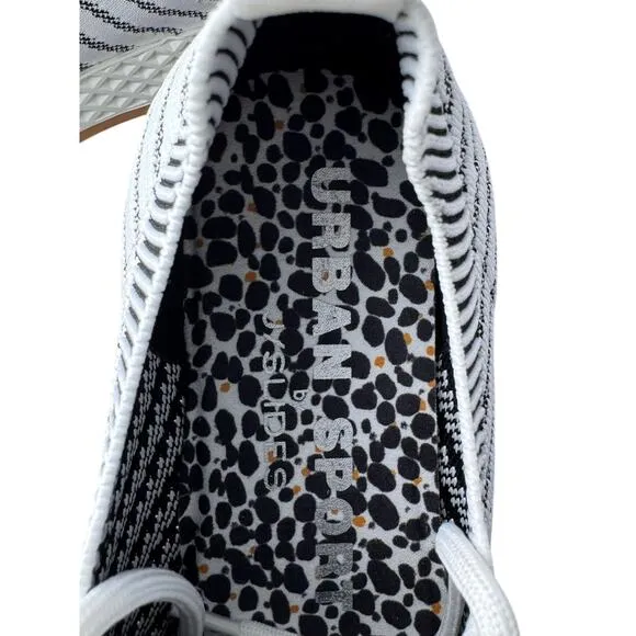 NWT/B J/Slides OPY Urban Sport Sneaker White-Black Women's 9M