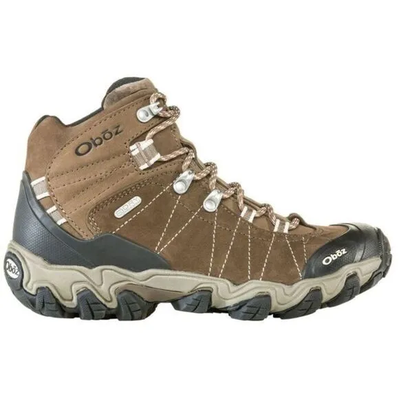 Oboz Bridger Mid B-DRY Boots Women US 9.5 Walnut Suede Waterproof Hiking EEE3668