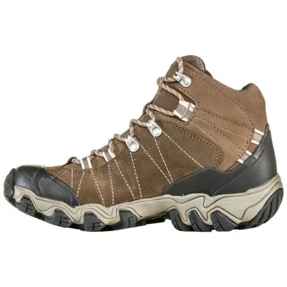 Oboz Bridger Mid B-DRY Boots Women US 9.5 Walnut Suede Waterproof Hiking EEE3668