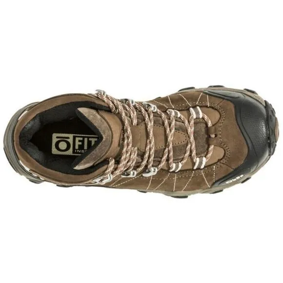 Oboz Bridger Mid B-DRY Boots Women US 9.5 Walnut Suede Waterproof Hiking EEE3668