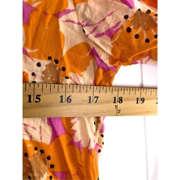 Olivia James the Label Taylor Dress in Poppy Sunset $265 XS