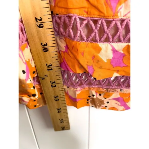Olivia James the Label Taylor Dress in Poppy Sunset $265 XS