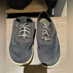 OluKai Black  Sneakers with Breathable Mesh and White Laces