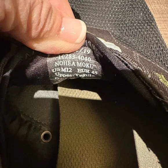 OluKai Black  Sneakers with Breathable Mesh and White Laces