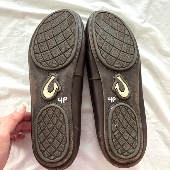 Olukai Kulana leather brown loafers SZ 13 NWOT