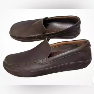 Olukai Kulana leather brown loafers SZ 13 NWOT