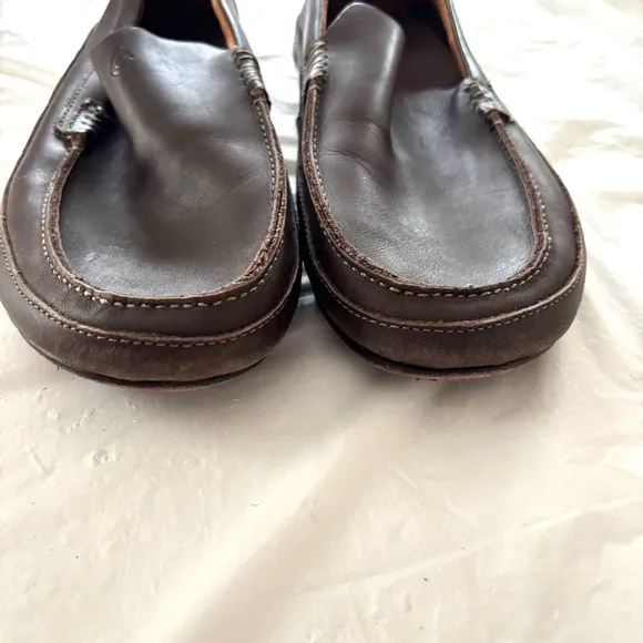 Olukai Kulana leather brown loafers SZ 13 NWOT