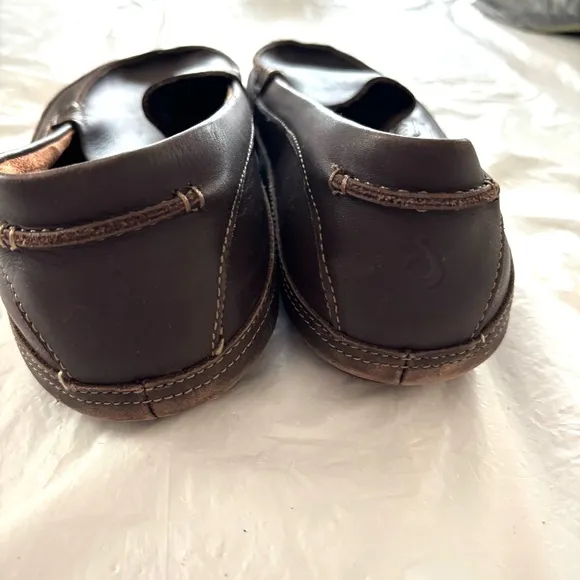 Olukai Kulana leather brown loafers SZ 13 NWOT