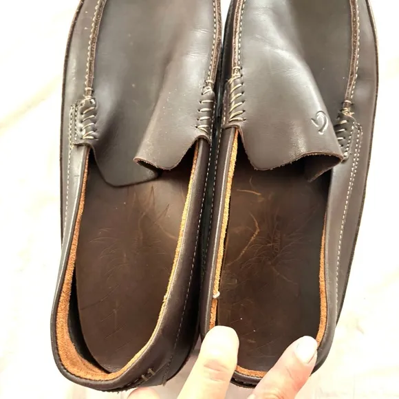 Olukai Kulana leather brown loafers SZ 13 NWOT