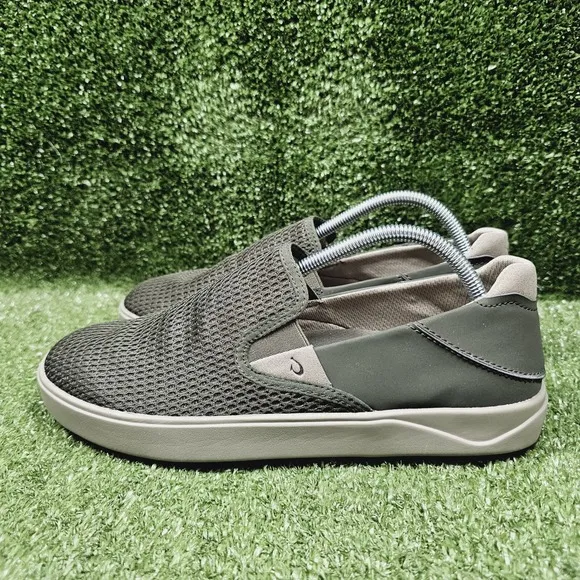OluKai Lae Ahi Green Drop Heel Slip On Casual Loafers Mens Size US 9