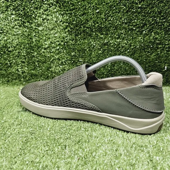 OluKai Lae Ahi Green Drop Heel Slip On Casual Loafers Mens Size US 9