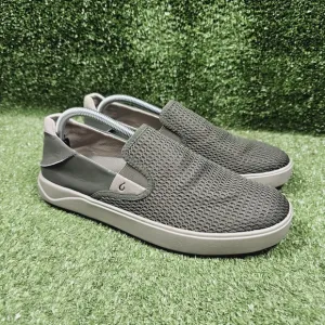 OluKai Lae Ahi Green Drop Heel Slip On Casual Loafers Mens Size US 9