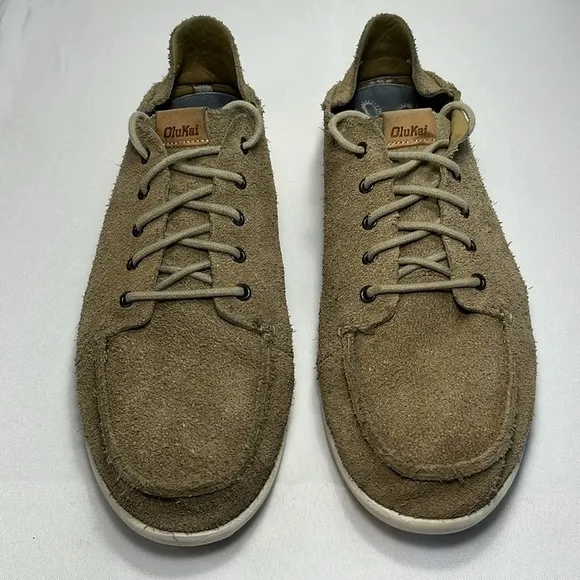OLUKAI Nalukai Kala suede lace up loafers Men’s 12