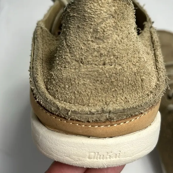 OLUKAI Nalukai Kala suede lace up loafers Men’s 12