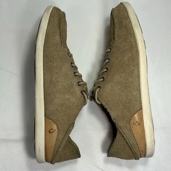 OLUKAI Nalukai Kala suede lace up loafers Men’s 12