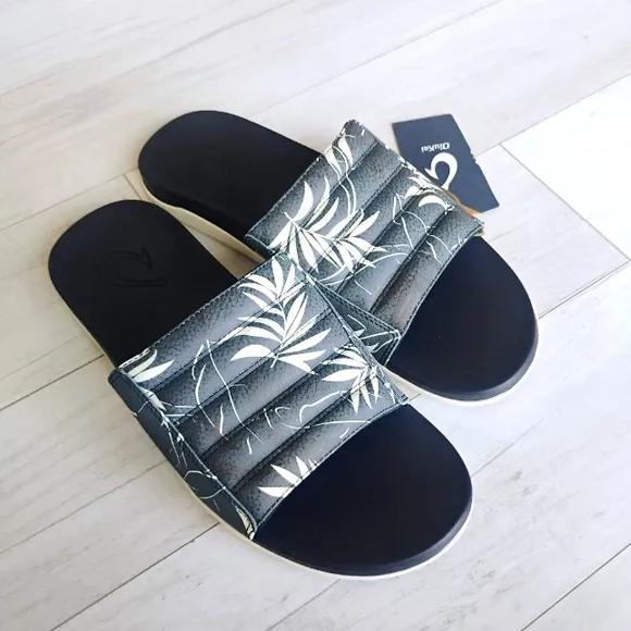 OluKai NEW Mens Maha 'Olu Slides Slip-on Sandals