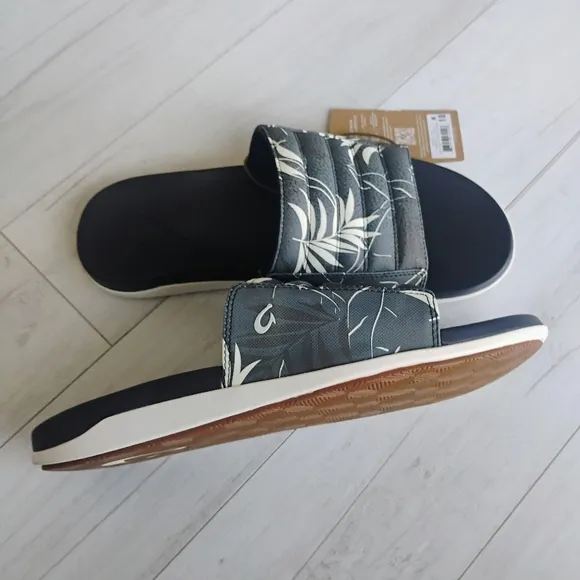 OluKai NEW Mens Maha 'Olu Slides Slip-on Sandals