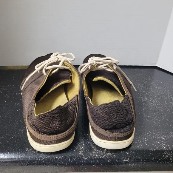 Olukai Nohea Brown Mesh Sneakers